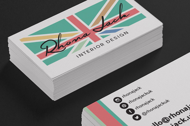 Rhona Jack Branding and business card design